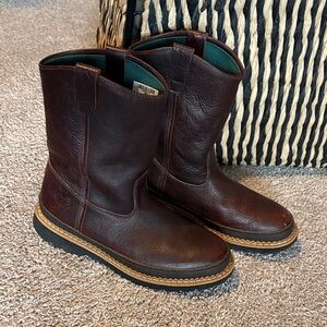 Georgia Boot Dark Brown Leather Boots